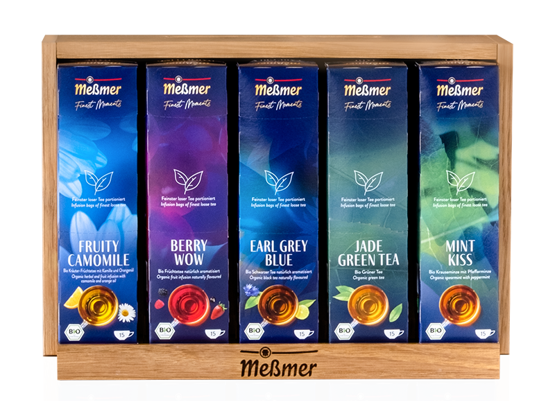 Messmer Holzdisplay für Finest Moments , Artikel: 4061971 - Detailansicht bestücktestückt