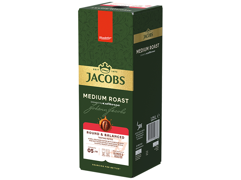 Jacobs Medium Roast 1,25L - Detalansicht seitlich rechts