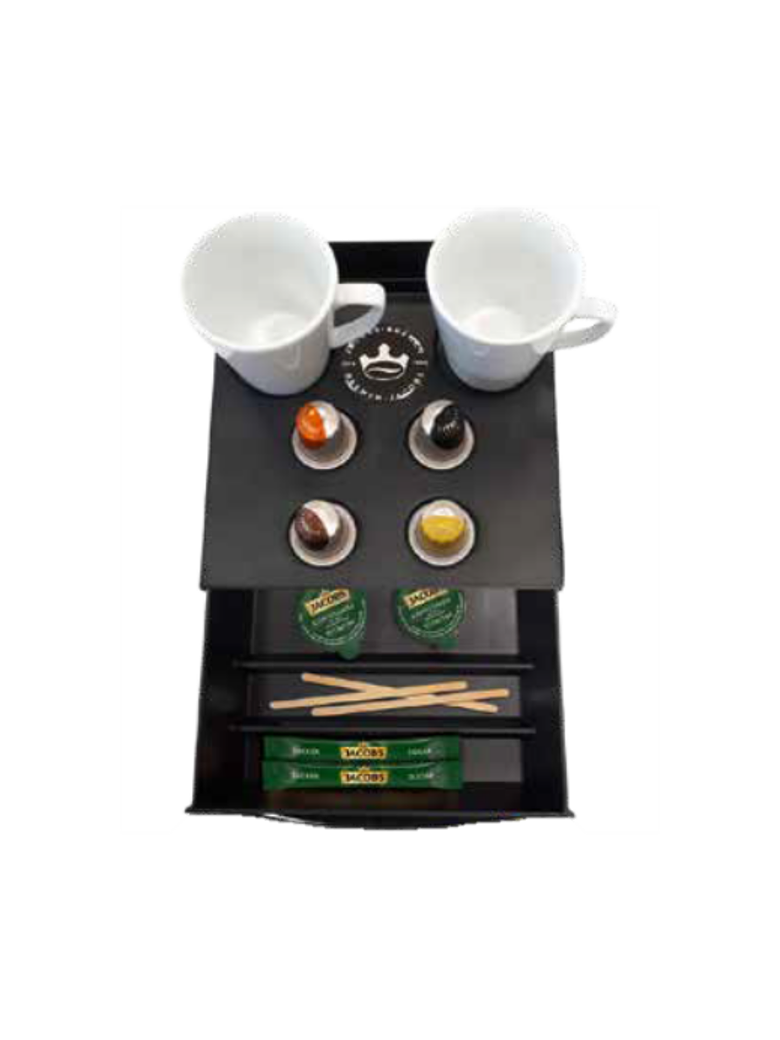 Jacobs Hotel Room Tray bestückt - Listenansicht