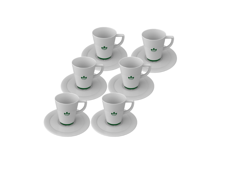 4060701 Jacobs Caf‚ au Lait Tasse mit Untertasse Set- Detailansicht